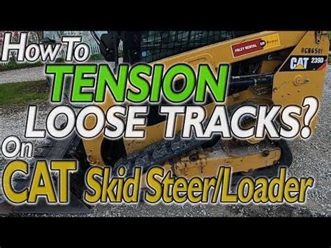 skid steer track tension|bobcat skid steer tension adjustment.